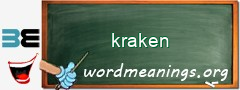 WordMeaning blackboard for kraken